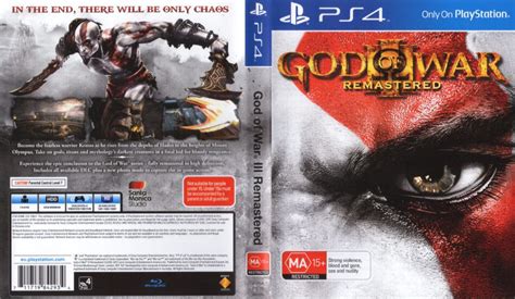 God Of War Iii Remastered Dvd Cover 2015 Pal Ps4