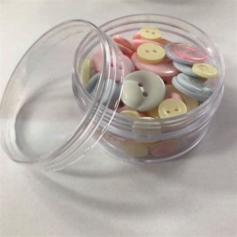 Assorted Pastel Buttons 50ml Tub Dreamees