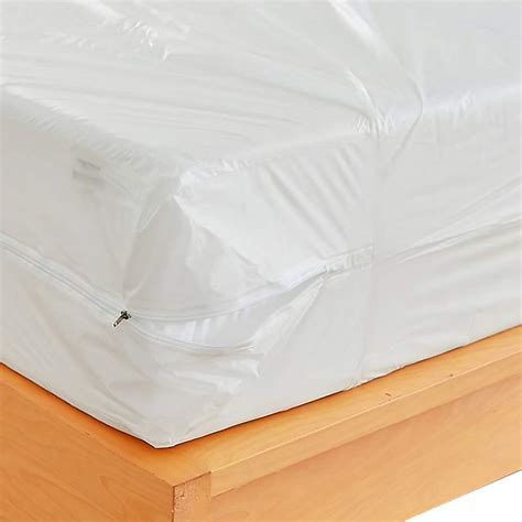Waterproof Zippered Plastic Mattress Protector Encasement Vinyl Mattress Cover Bed