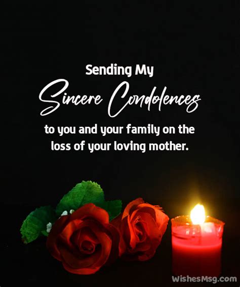 Loss Of A Mother Condolence Message Infoupdate Org