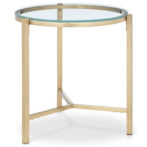Glass And Metal Side Table Bouclair Canada