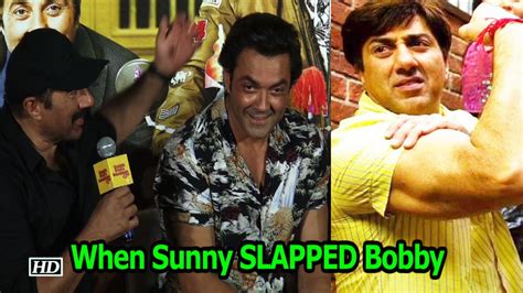 When Sunny Deol Slapped Bobby Deol Video Dailymotion