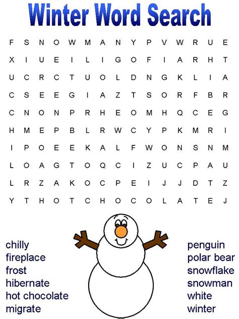 Free Printable Word Searches For Kids Circle Or Highlight Each Word As