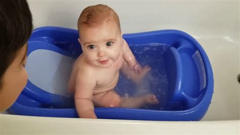 Caroline Splashing In The Bath Youtube