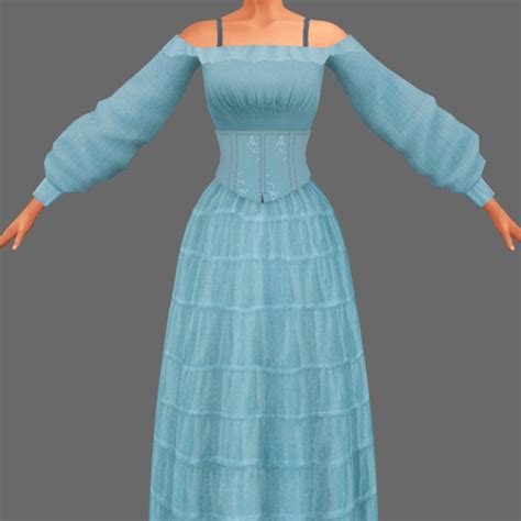Stardust Sims 4 — Cinderella Maid Dress Next In The Cinderella