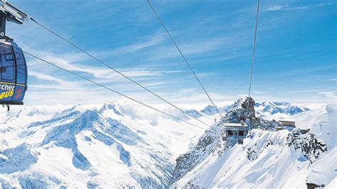 Ski Lift Cable Car In Sky Alpine Winter Vacation 1920x1080 Download