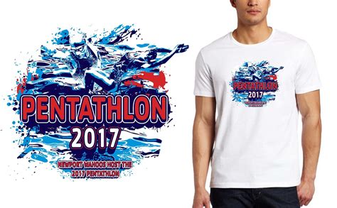 Get the latest pentathlon logo designs. 2017 Pentathlon vector logo design for swimming t-shirt ...
