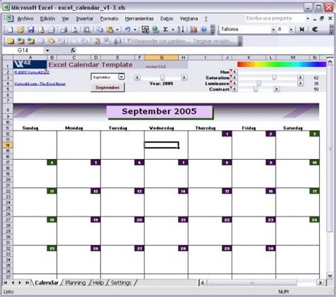 Excel Calendar Template Download