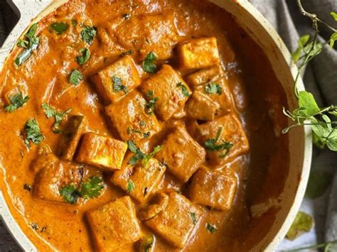 Shahi Paneer Royal Dish With Nuts Tomato Gravy Cooking Cuisines