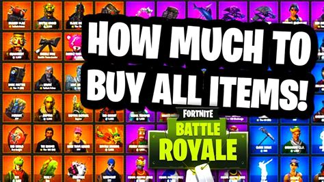 How Much It Costs To Buy All Outfits And Cosmetics In Fortnite Battle