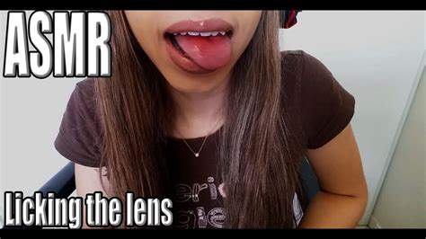 {asmr} lens licking you clean youtube