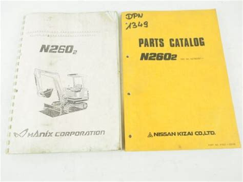 Nissan Kizai N260 2 Operating Instructions Operating Parts List Spare