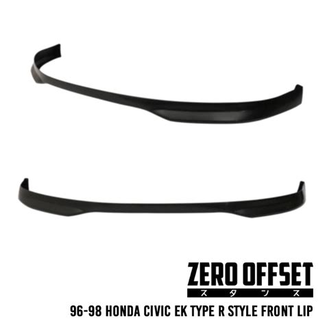 Zero Offset Type R Style Front Lip For 96 98 Honda Civic Ek Mode Auto