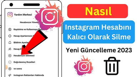 Instagram Hesab Kal C Olarak Nas L Silinir Yeni G Ncelleme