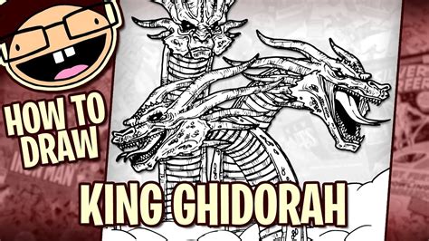 How To Draw KING GHIDORAH Godzilla King Of The Monsters Narrated