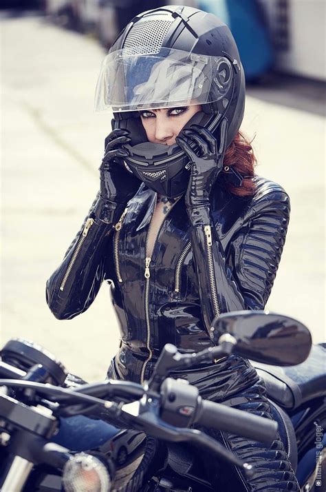 Motorcycle Suit Motorbike Girl Motos Sexy Pantalon Vinyl Chicks On