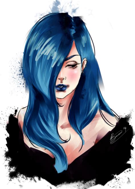 Blue Hair Blue Drawings Art Drawings Character Inspiration Character