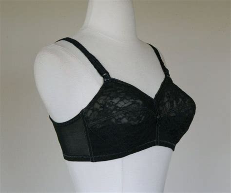 S Black Padded Bra Pointed Conical Cone Lace Bra Etsy Lace Bra Padded Bras Bra