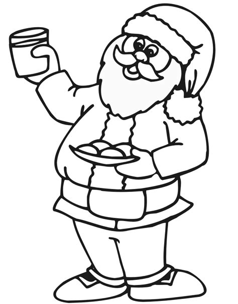 Father Christmas Pictures To Colour