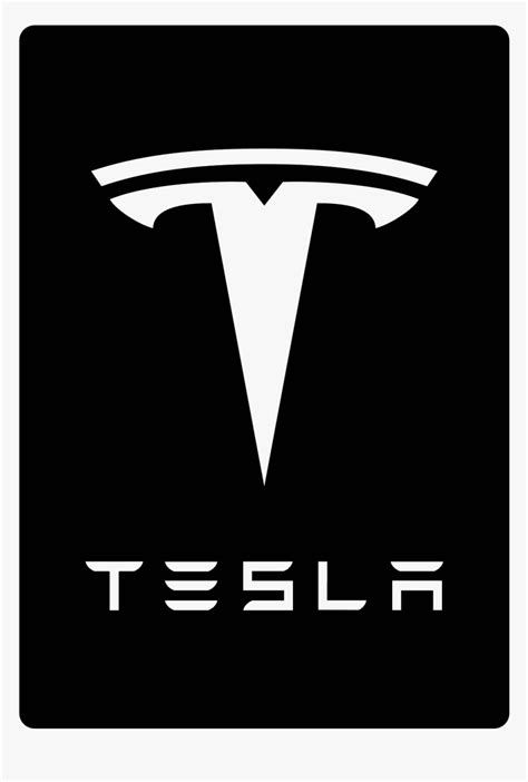 Tesla Logo On Black Hd Png Download Kindpng