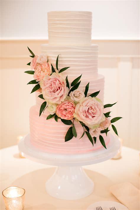 Check spelling or type a new query. ombre pink wedding cake with cascading flowers | Wedding ...
