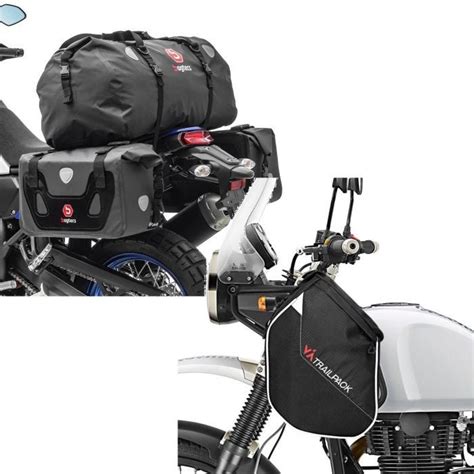 Set Saddlebag Set For Royal Enfield Bullet Himalayan Rx80 Tail Bag