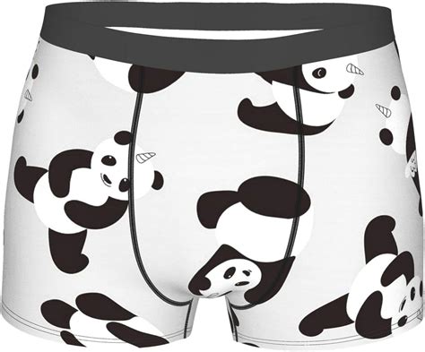 Cute Panda Mens Underwear Men Boxer Briefs Comfort Soft Boxer Briefs At Amazon Mens Clothing Store