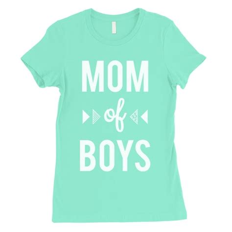 365 Printing Mom Of Boys Womens Mint T Shirt Cute Mothers Day T
