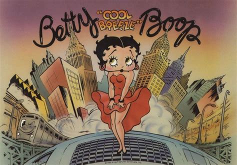 Betty Boop Cool Breeze Hollywood Skirt Upskirt Postcard Topics