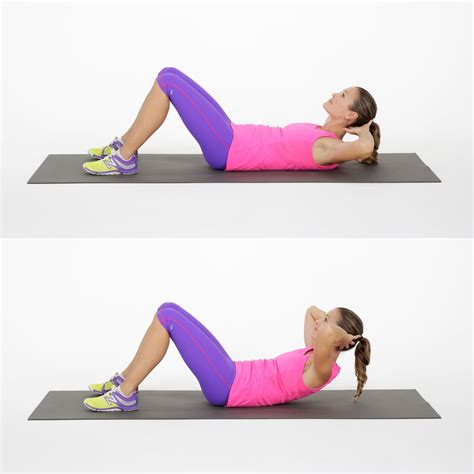 Basic Crunch Ab Challenge Popsugar Fitness Photo