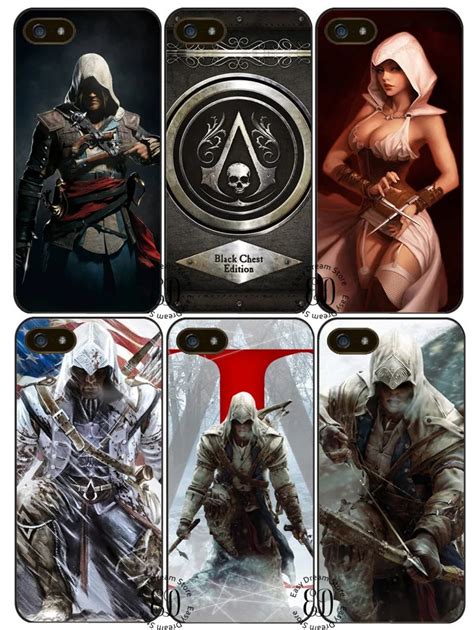 Assassins Creed Cover Case For Iphone X 4s 5 5s SE 5c 6 6s 7 8