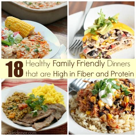 Social eating can be healthy and enjoyable. High Fiber and Protein Dinner Ideas - Real Life Dinner