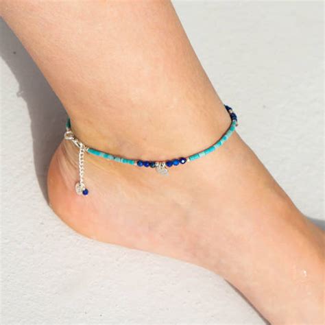 Istanbul Turquoise Anklet By Charlottes Web Jewellery