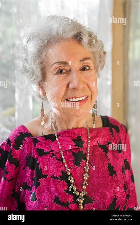 Portrait Of A Senior Woman Stock Photo Alamy