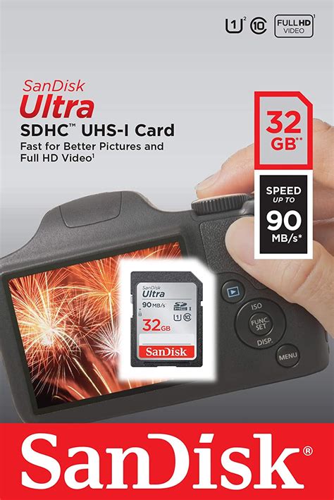 Product title gigastone 32gb micro sd card, gaming plus, high spee. SanDisk 32GB Ultra SDHC UHS-I Memory Card - 90MB/s, C10, U1, Full HD, SD Card - SDSDUNR-032G ...