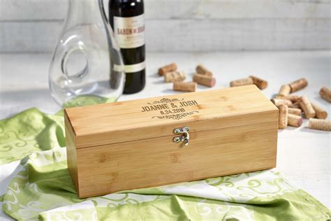 Personalized Wooden Wine Box Luxury Wine Box Anniversary T