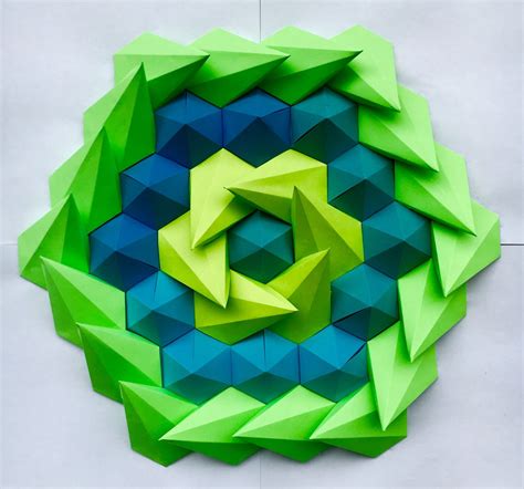 Mathematical Inspired 3d Paper Kaleidoscope Tessellations By Brandon
