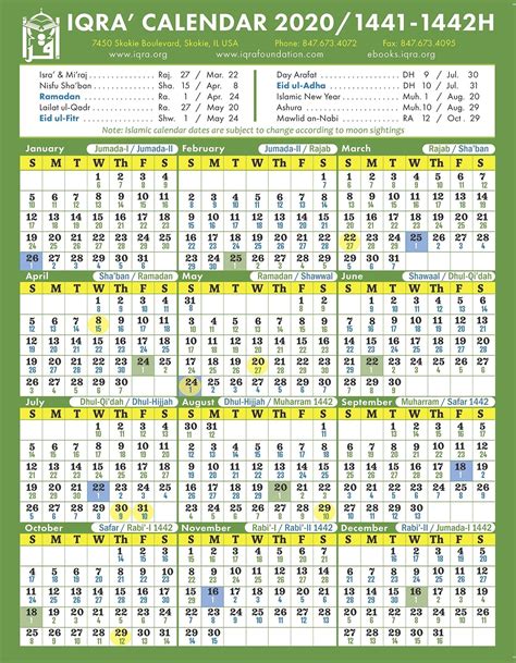 Extraordinary 2020 Calendar With Islamic Dates Specific Date For