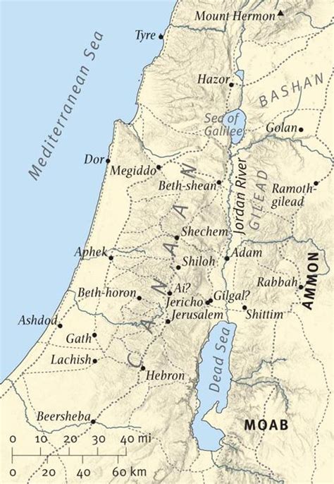 Bible Joshua Battle Map