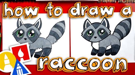 How To Draw A Cute Raccoon Cute Drawings For Kids Art For Kids Hub