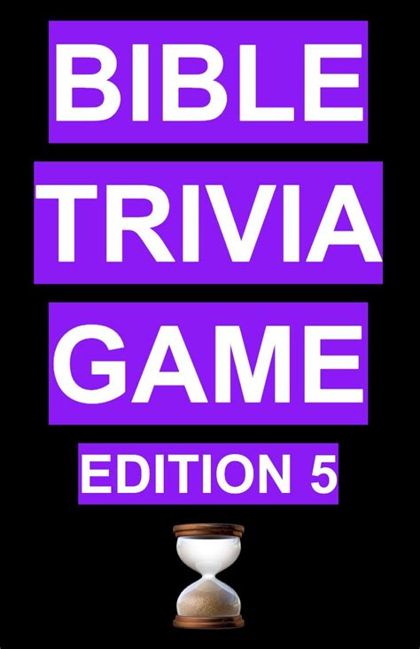 Bible Trivia Game Edition 5 Etsy