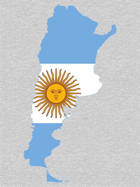 Flag Map Of Argentina T Shirt By Abbeyz71 Redbubble