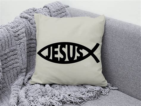 Jesus Svg Jesus Fish Symbol Svg Ichthus Svg Christian Svg Etsy