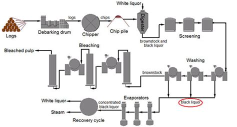 Pulping Process Flow Diagram