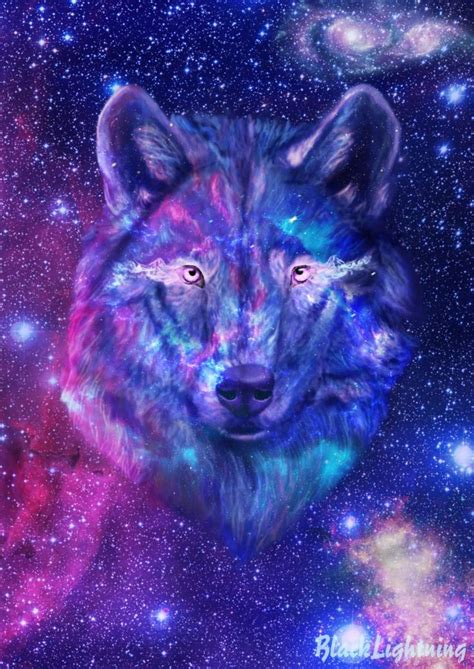 #wolf #lobo #galaxy #girlpower #girl #woman #sexygirls image by milene piva. Galaxy Wolf by BlackLightning95 on DeviantArt | Fondo de ...