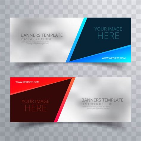 Beautiful Colorful Creative Banners Set Template Vector 241464 Vector