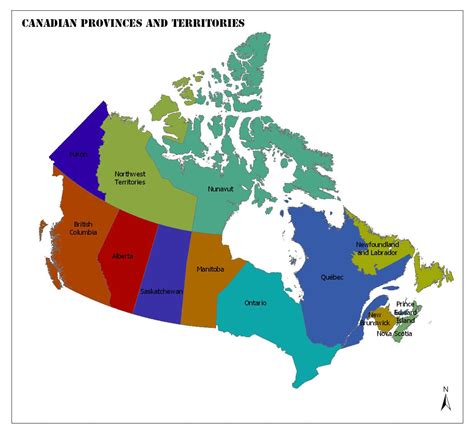 Canadian Provinces And Territories Mappr