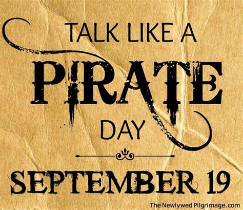 Happy International Talk Like A Pirate Day Pirate Day Pirate Name