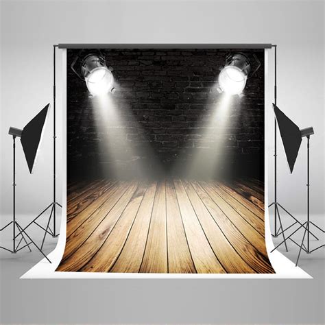 Hellodecor Polyester Fabric 5x7ft Lighting Stage Photo Backgrounds For