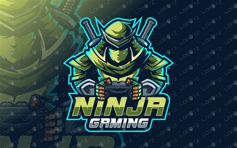 Gamer Ninja Mascot Logo Gamer Ninja Esports Logo Gaming Logo Lobotz
